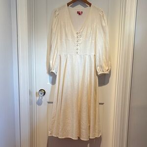 Staud Birdie linen blend dress